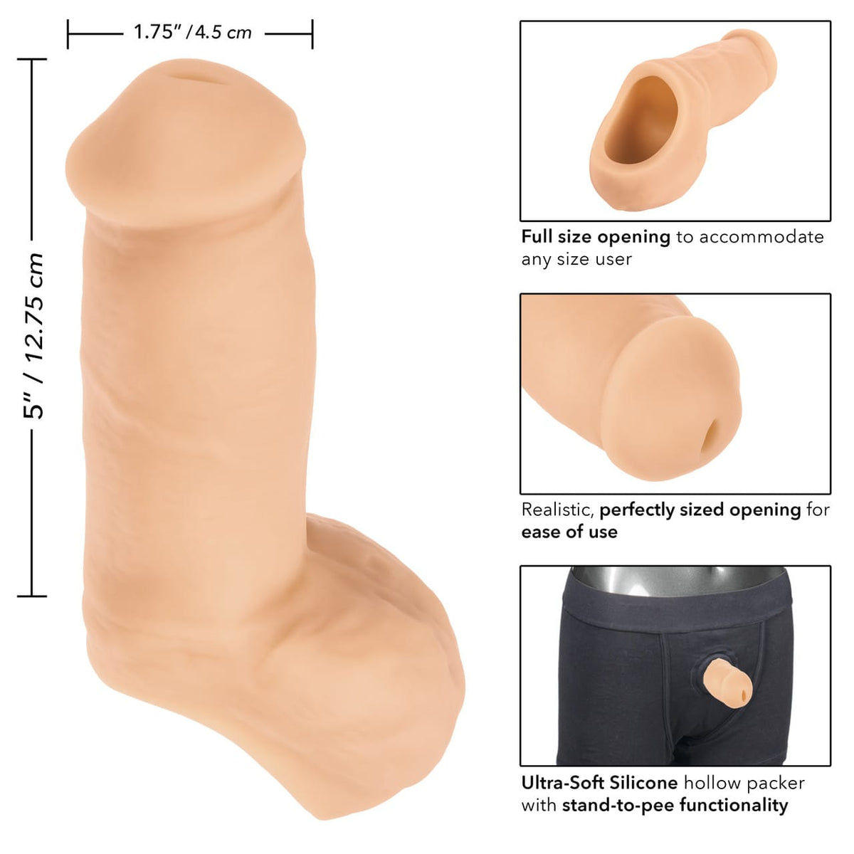 CalExotics - Packer Gear 5-Inch Ultra-Soft Silicone STP Packer CherryAffairs