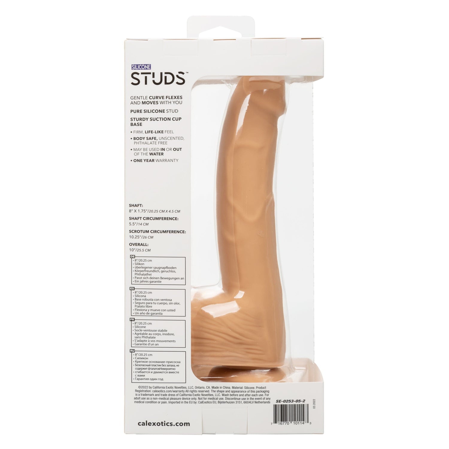 California Exotics - Silicone Studs Realistic Dildo with Balls CherryAffairs