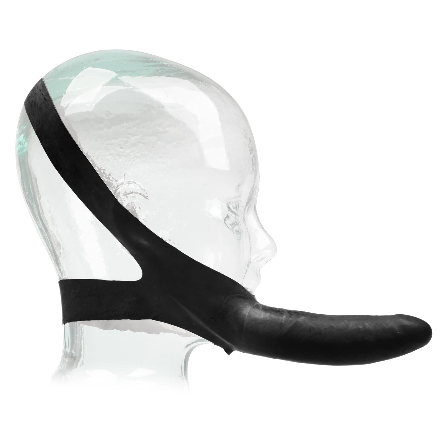 California Exotics - The Original Accommodator Latex Dong Mouth Strap On CherryAffairs