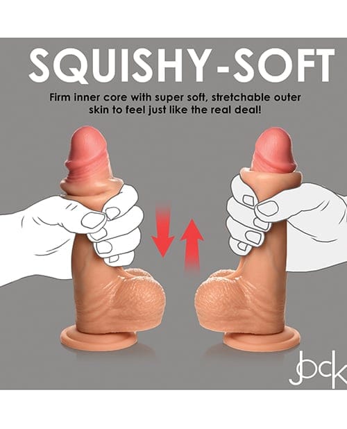 Curve Novelties - Jock Real Skin 20.3 cm Silicone Suction Dildo (Beige) CN1011 CherryAffairs