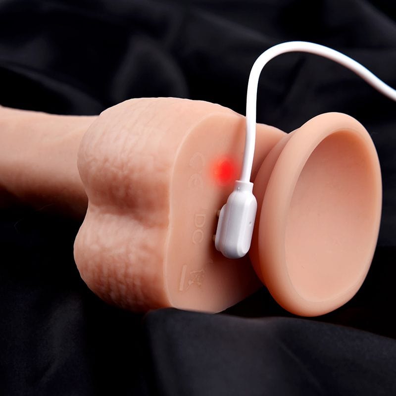 Erocome - Serpens Heating Rotating Vibrating Realistic Dildo (Beige)    Realistic Dildo with suction cup (Vibration) Rechargeable