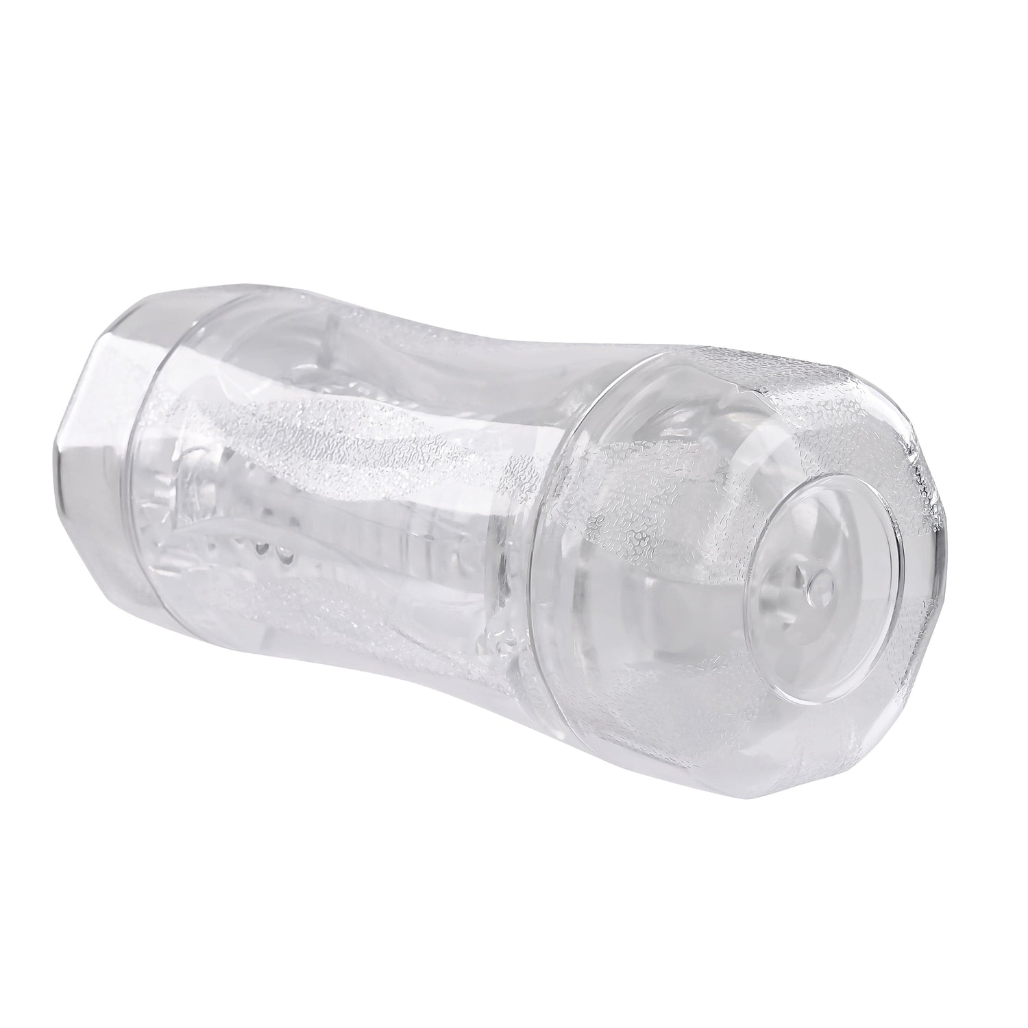 Evolved - Gender X Double Fantasy Stroker Masturbator with Vibrating Cock Ring (Clear) EV1095 CherryAffairs