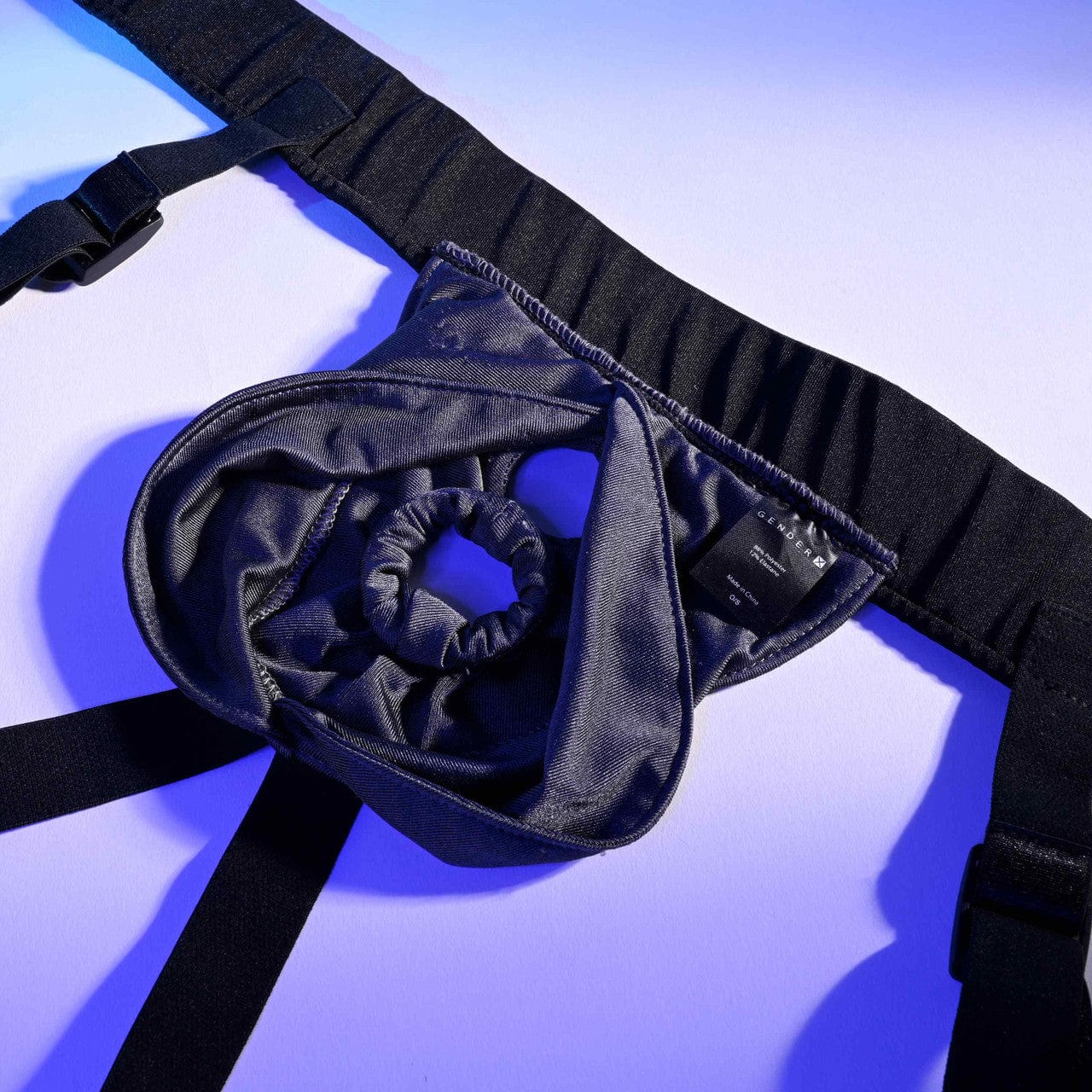 Evolved - Gender X Double Rider Strap On Harness (Black) EV1178 CherryAffairs