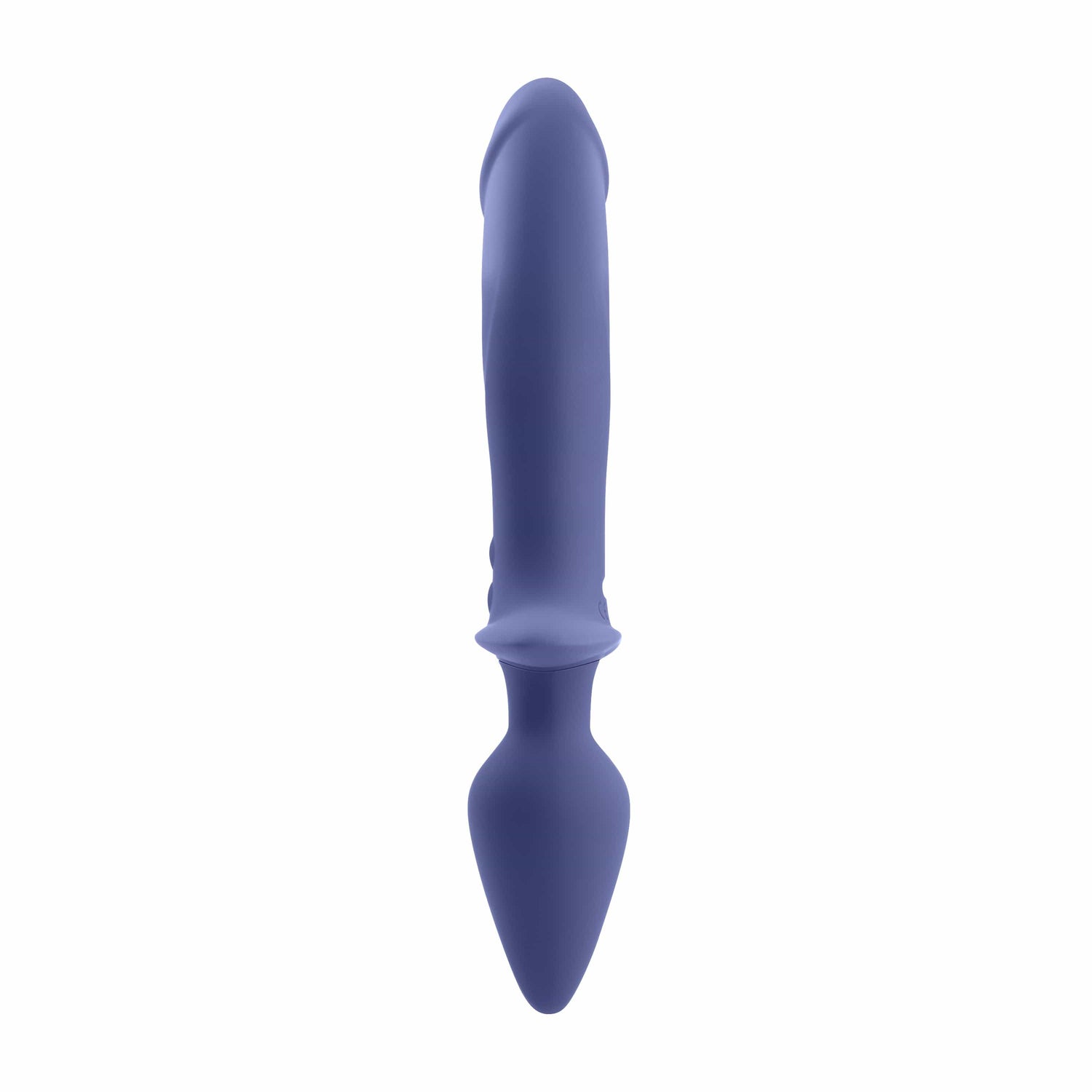 Evolved - Gender X Dual Defender Vibrating Anal Plug and Dildo (Blue) EV1130 CherryAffairs