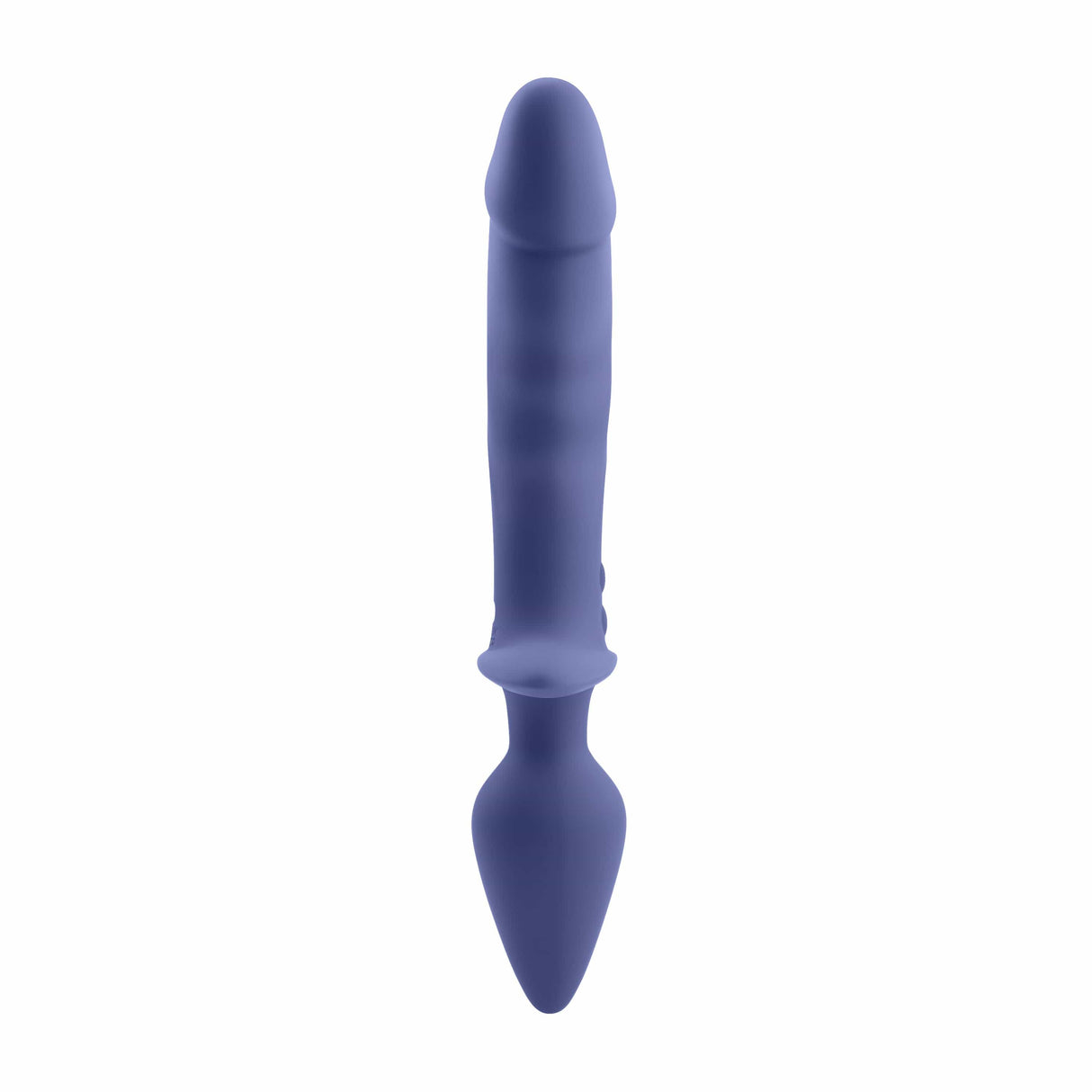 Evolved - Gender X Dual Defender Vibrating Anal Plug and Dildo (Blue) EV1130 CherryAffairs