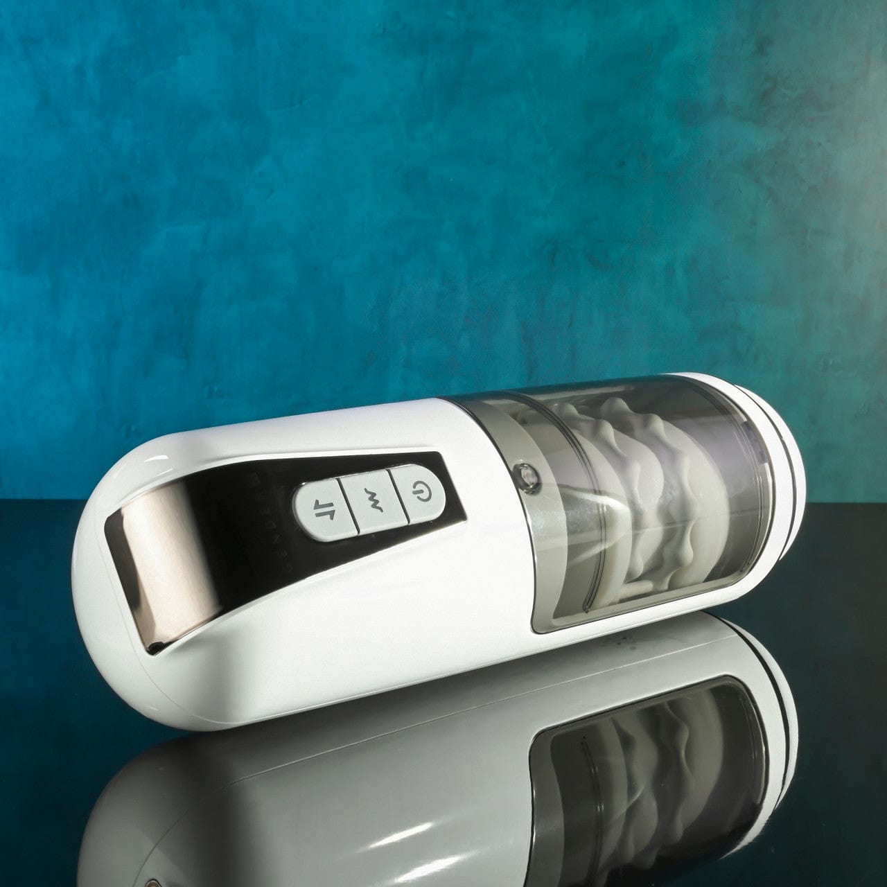 Evolved - Gender X Get Your Stroke On Thursting Vibrating Masturbator (White) EV1174 CherryAffairs