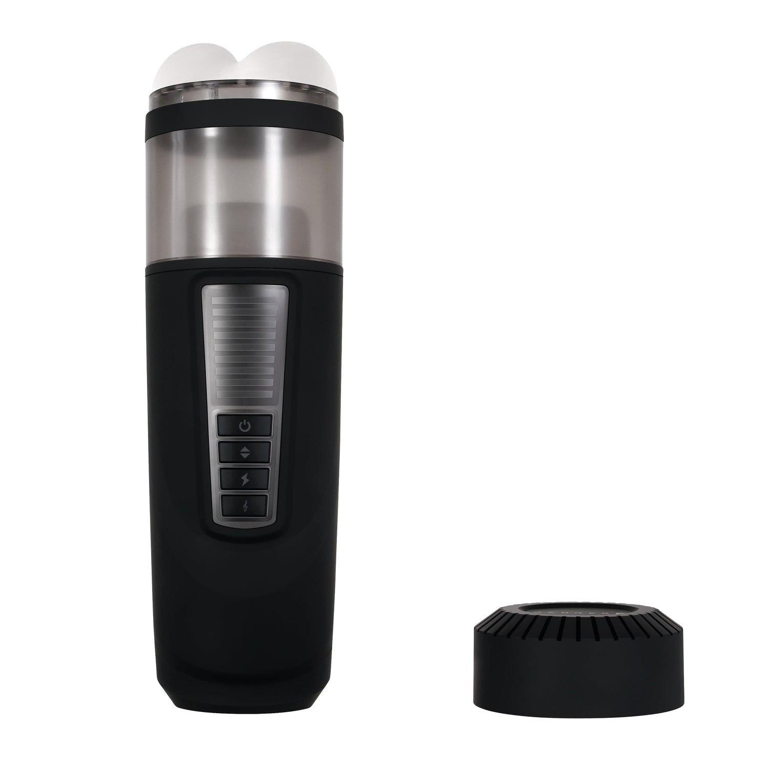 Evolved - Gender X Message In A Bottle Spinning Thrusting Stroker Masturbator (Black) EV1090 CherryAffairs