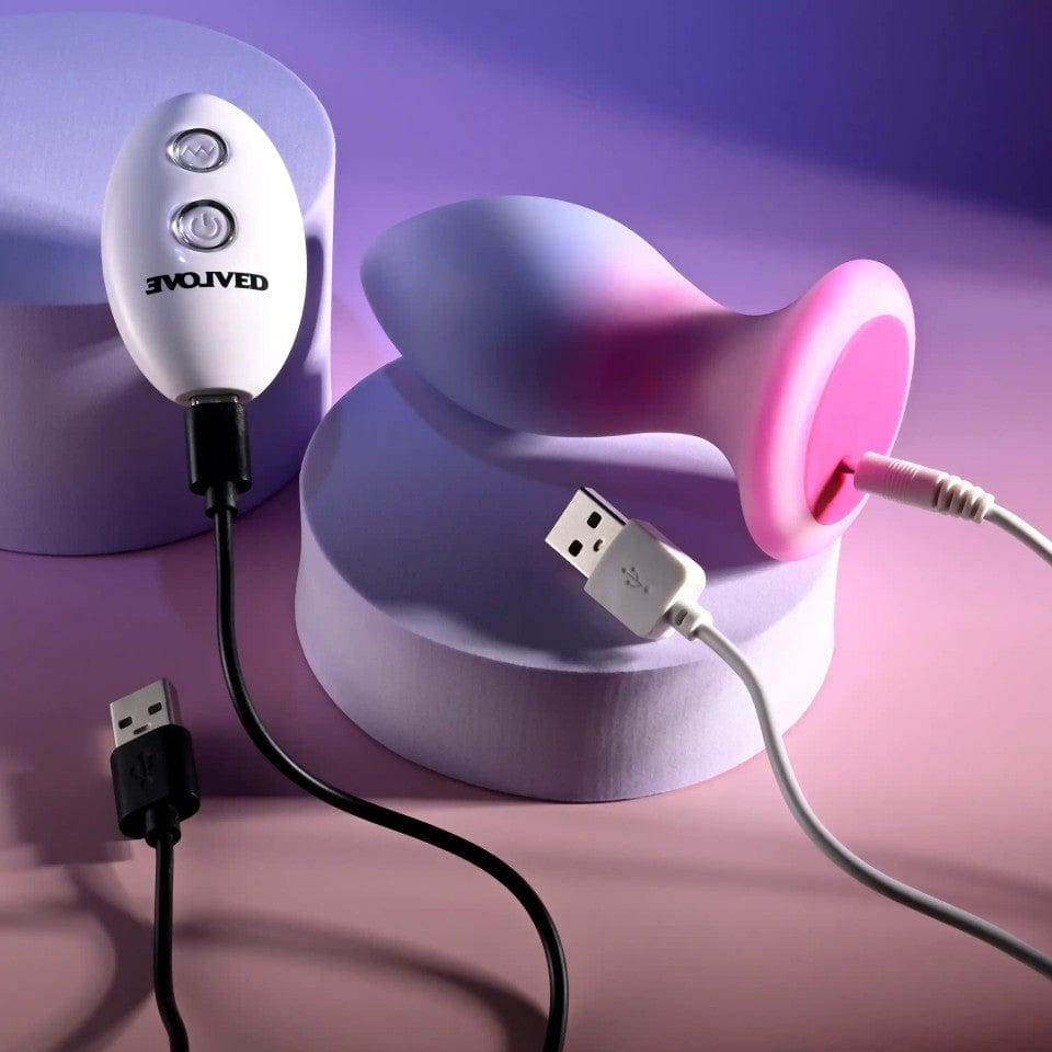 Evolved - Paradise Remote Control Vibrating Anal Plug (Purple) EV1192 CherryAffairs