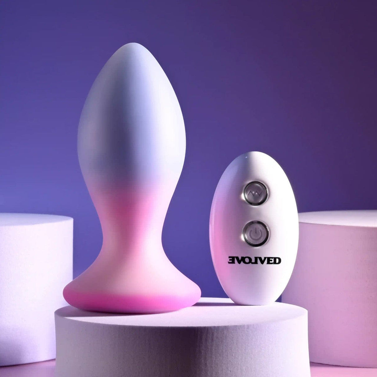 Evolved - Paradise Remote Control Vibrating Anal Plug (Purple) EV1192 CherryAffairs