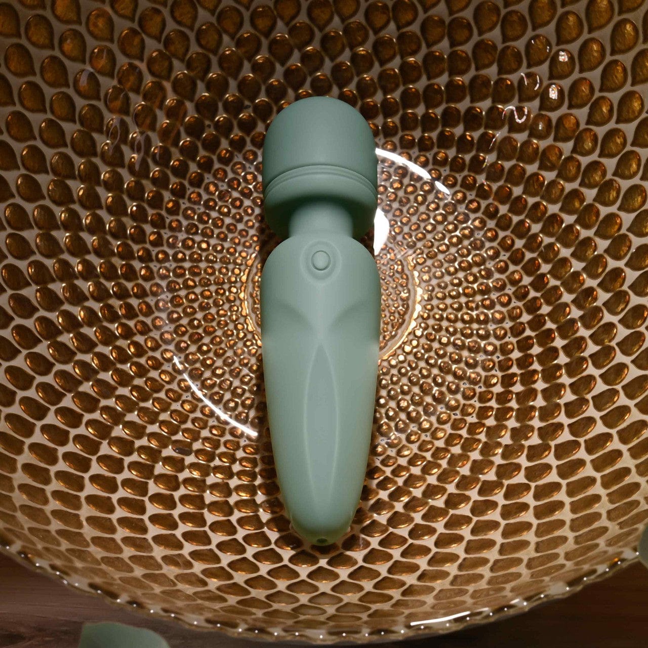 Evolved - Rumble Vibrating Mini Wand Massager (Green) EV1190 CherryAffairs