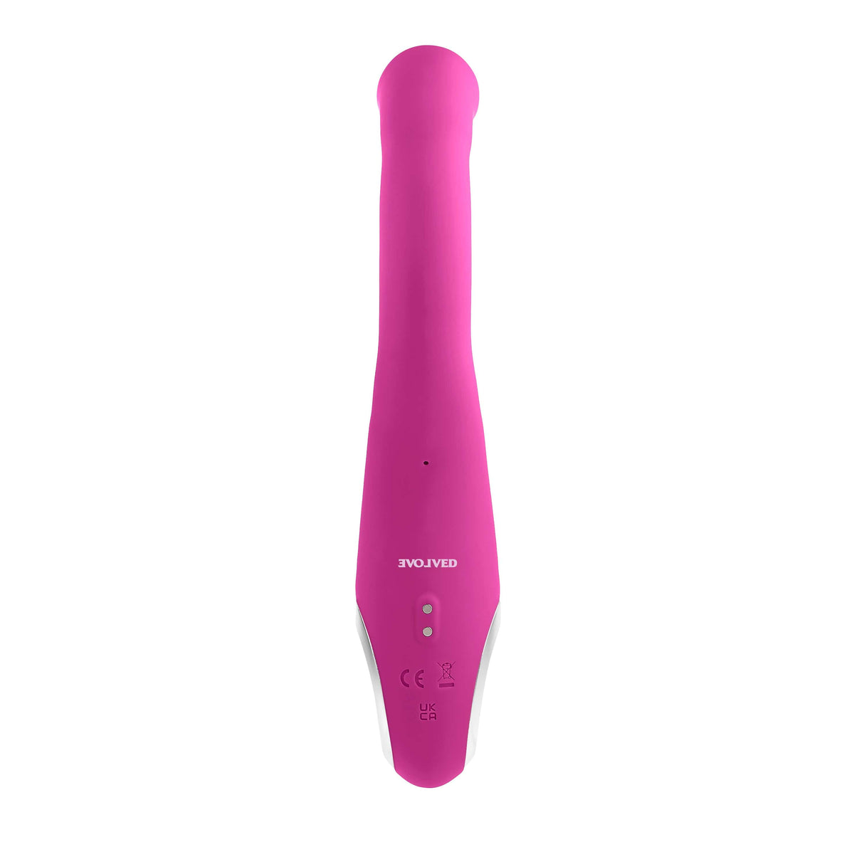 Evolved - Strike A Pose Flexible Clitoral Air Stimulator with Vibrating Dildo (Pink) EV1100 CherryAffairs