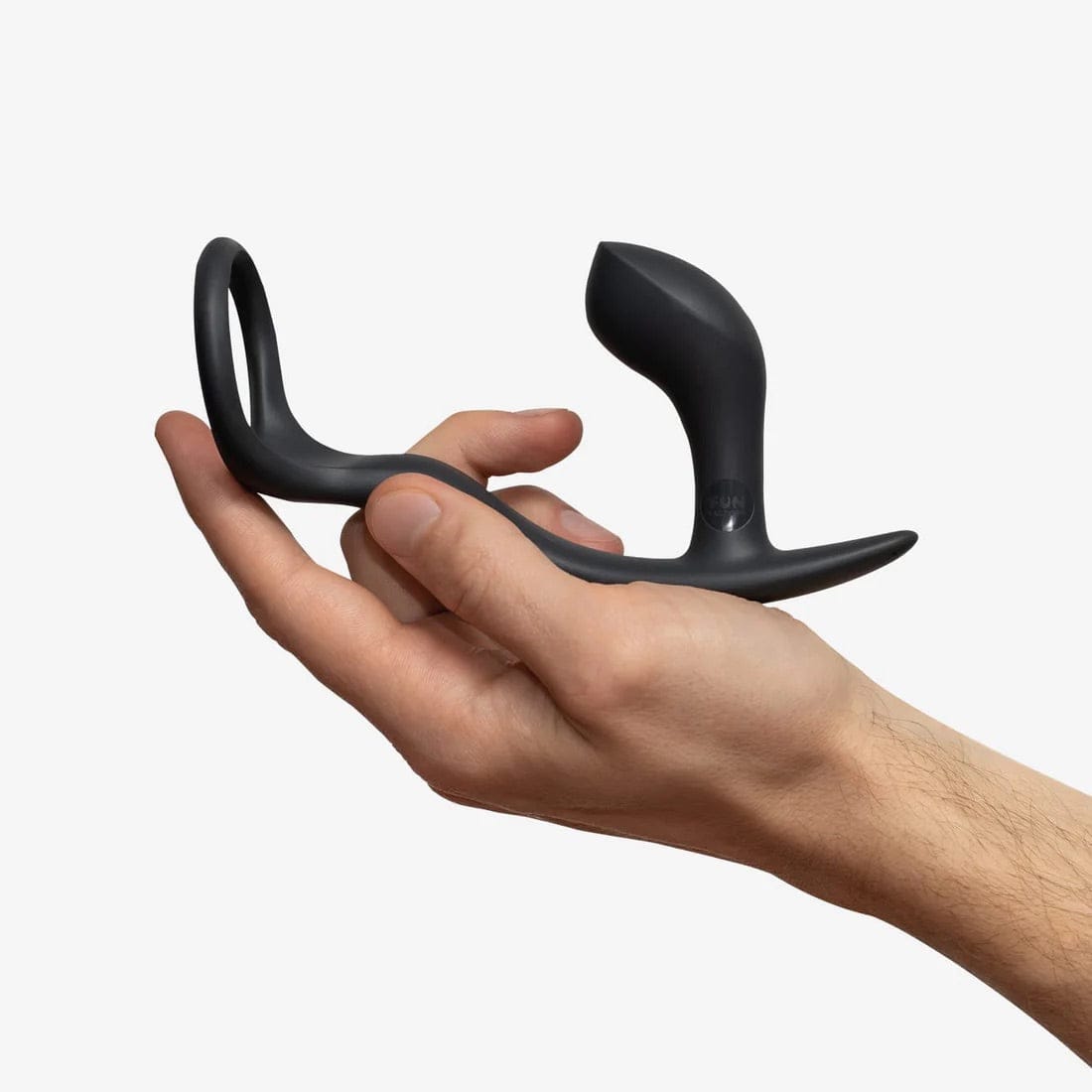 Fun Factory - Bootie Ring Silicone Cock Ring with Butt Plug (Black) FF1181 CherryAffairs