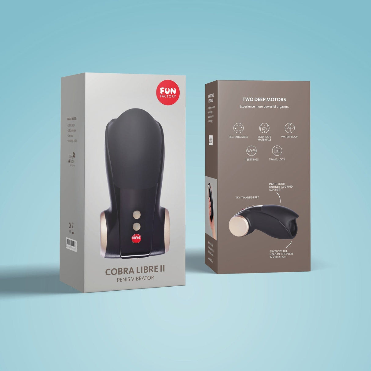 Fun Factory - Cobra Libre II Penis Vibrator Stroker Masturbator - CherryAffairs.sg