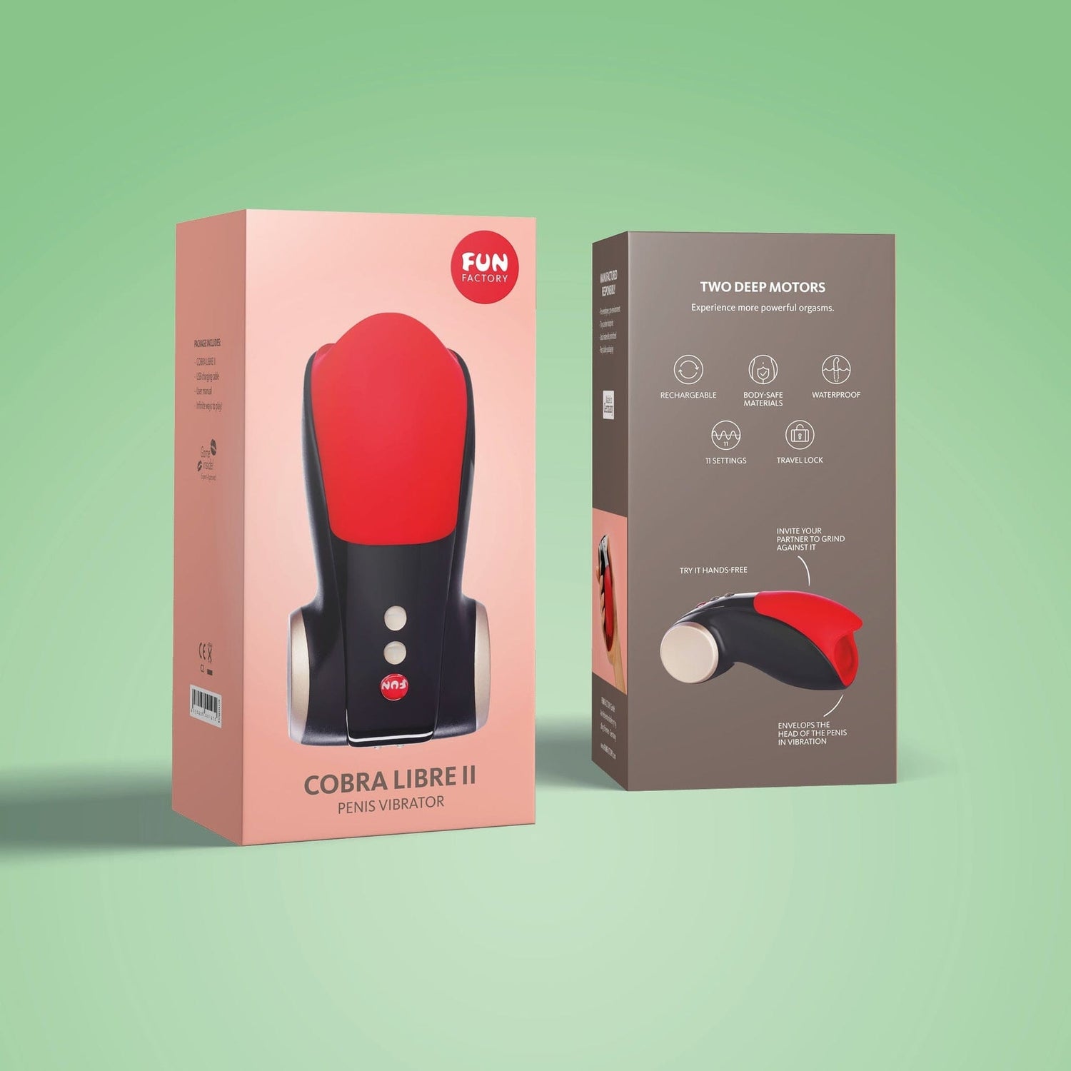 Fun Factory - Cobra Libre II Penis Vibrator Stroker Masturbator - CherryAffairs.sg