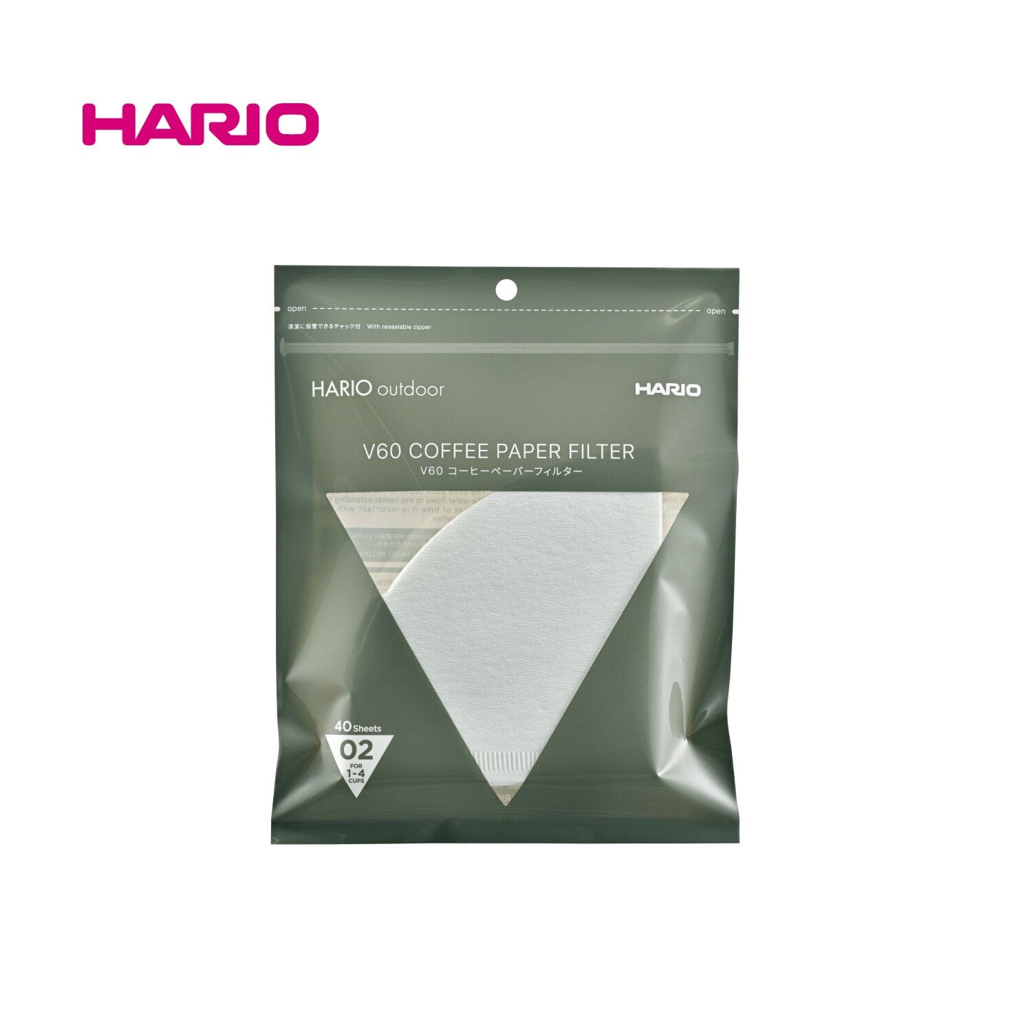 Hario -  V60 Coffee Paper Filter 02 40 Pieces (White) HR1005 CherryAffairs
