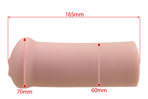 Tomax - Masturbator Lelaki Bertekstur Lilith Spiral Dots Onahole (Beige)