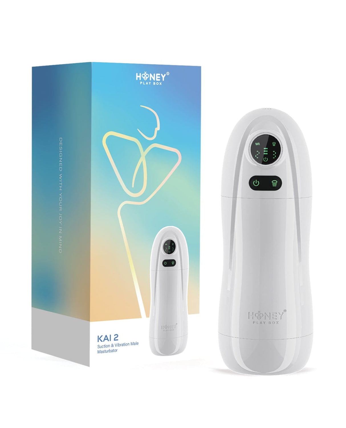 Honey Play Box - Kai 2 Automatic Suction Male Masturbator (White) OT1307 CherryAffairs