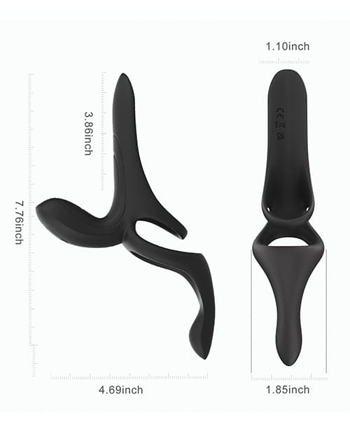 Honey Play Box - Pleasure Pivot App-Controlled Couples Vibrating Cock Ring (Black) OT1308 CherryAffairs