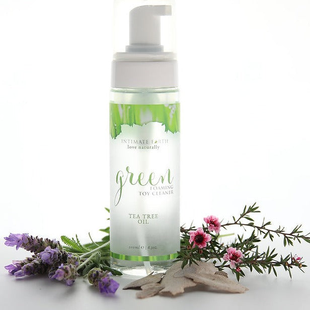 Intimate Earth - Green Foaming Tea Tree Oil Toy Cleaner - CherryAffairs.sg