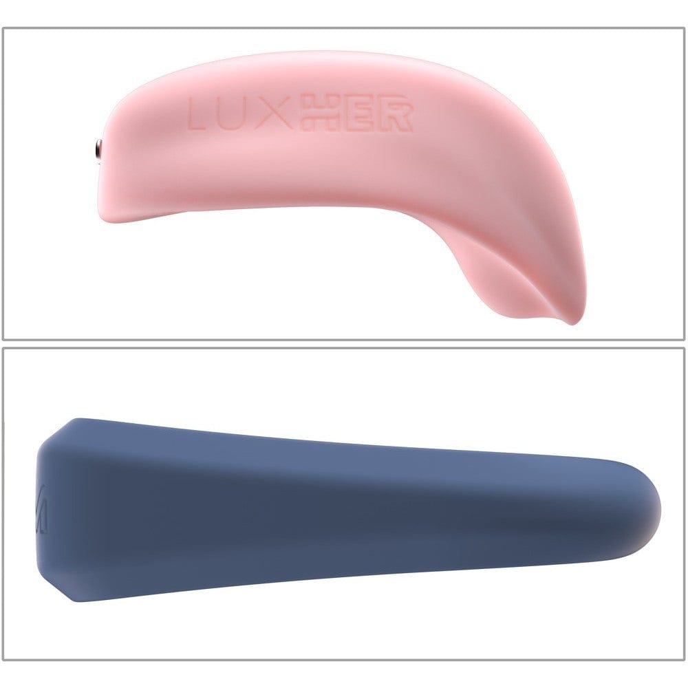 Kiiroo - Luxus App-Controlled Clit Massager Cock Ring Couple's Massager Set (Pink/Blue) KR1059 CherryAffairs