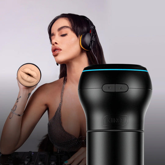 Kiiroo - PowerBlow + Feel 维多利亚·琼口部自慰器(米色)