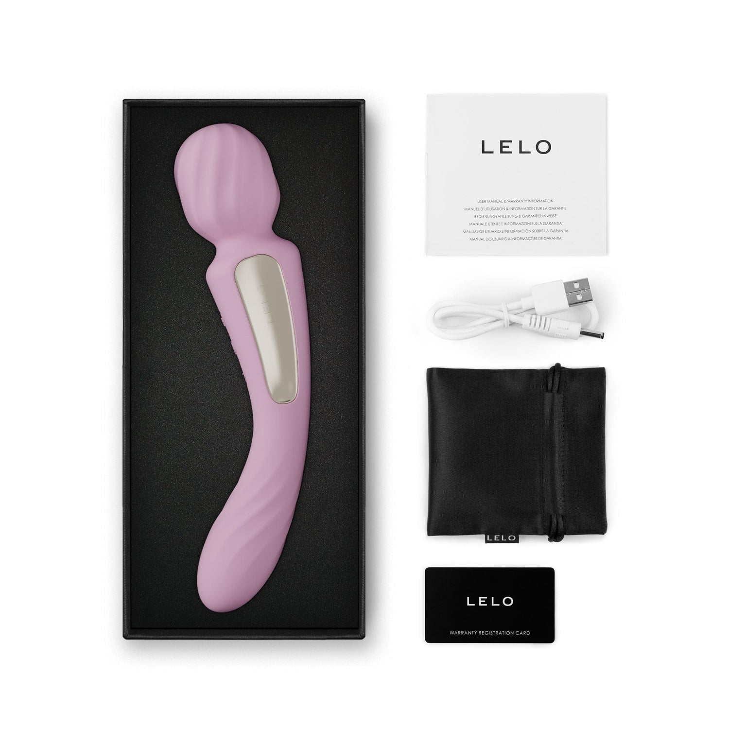 LELO - Switch App-Controlled Double Sided Wand Massager Vibrator CherryAffairs