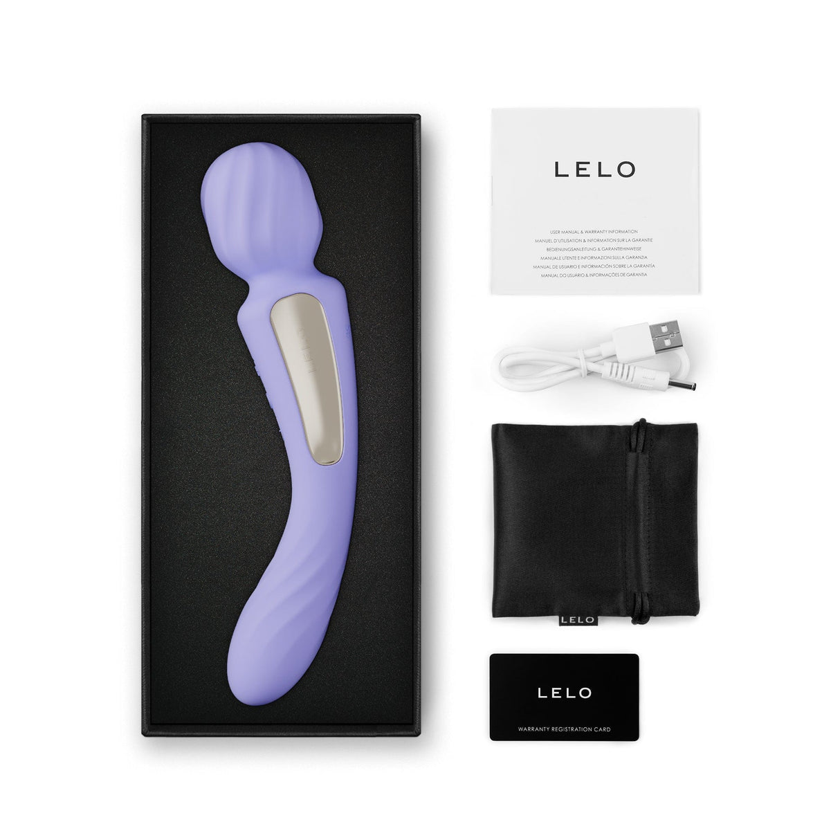 LELO - Switch App-Controlled Double Sided Wand Massager Vibrator CherryAffairs