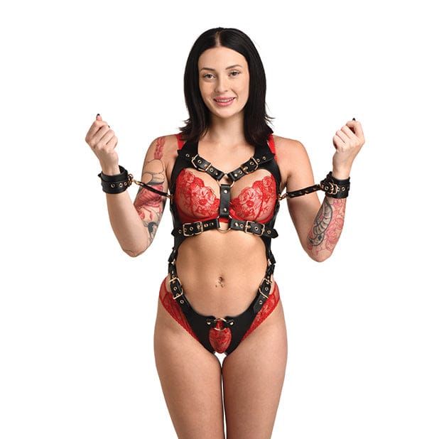 Master Series - Harness with Restraints (Black) MSR1047 CherryAffairs