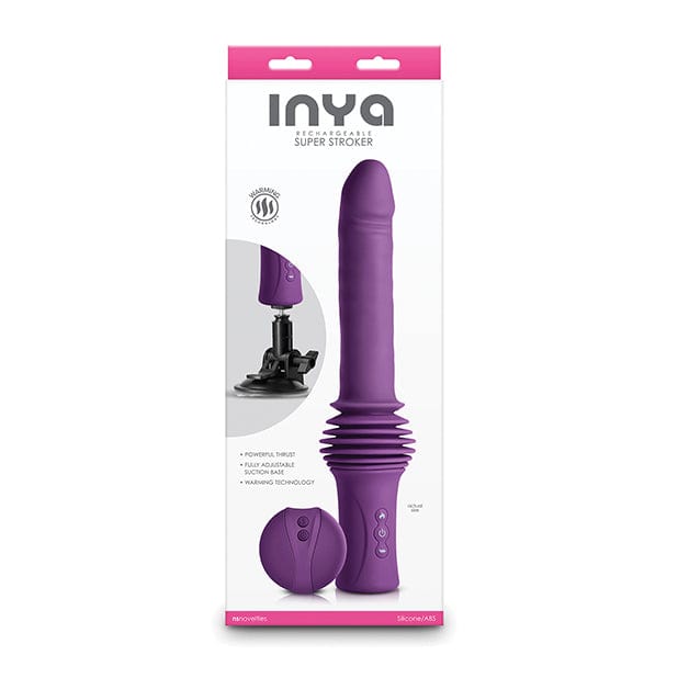 NS Novelties - INYA Super Stroker Remote Control Thrusting Heating Dildo (Purple) NS1159 CherryAffairs