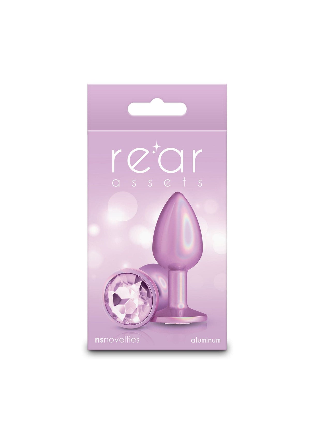 NS Novelties - Rear Asset Small Iridescent Aluminium Anal Plug (Pink) NS1173 CherryAffairs