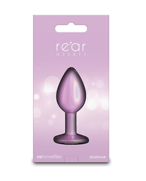 NS Novelties - Rear Asset Small Iridescent Aluminium Anal Plug (Pink) NS1173 CherryAffairs