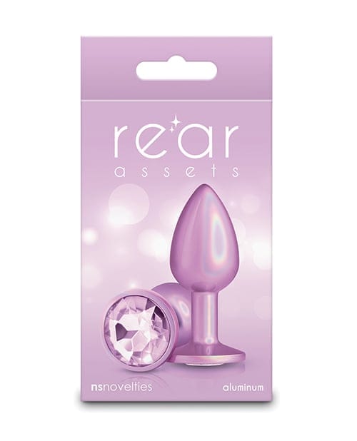 NS Novelties - Rear Asset Small Iridescent Aluminium Anal Plug (Pink) NS1173 CherryAffairs