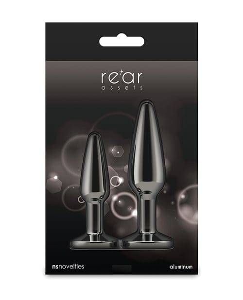 NS Novelties - Rear Assets Gunmetal Aluminium Anal Trainer Kit NS1179 CherryAffairs