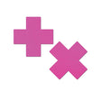 Pastease - Neon Plus X Pasties Nipple Covers PAS1023 CherryAffairs
