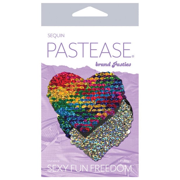 Pastease - Premium Color Changing Flip Sequins Heart Pasties Nipple Covers CherryAffairs
