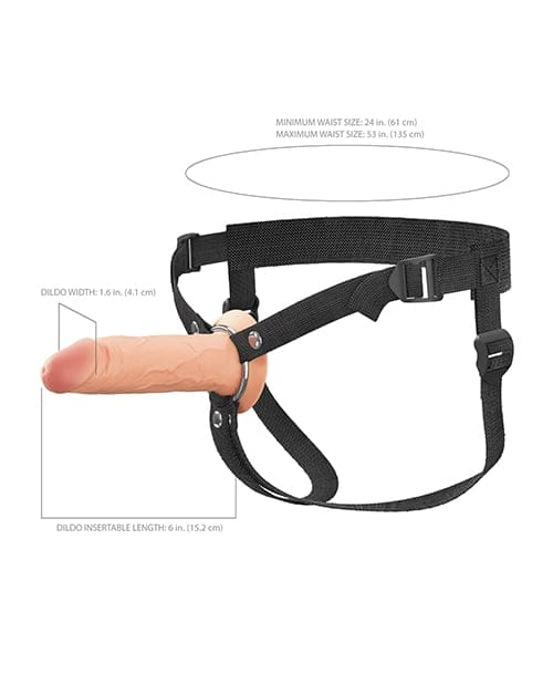 Pipedream - Fantasy X Tensions Elite Dual Density Silicone Hollow Strap On CherryAffairs