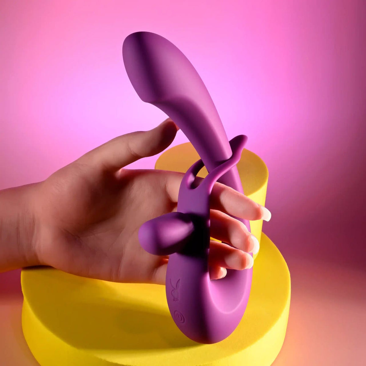 Playboy - Cha Cha Slide Adjustable Rechargeable Rabbit Vibrator (Purple) PLB1030 CherryAffairs