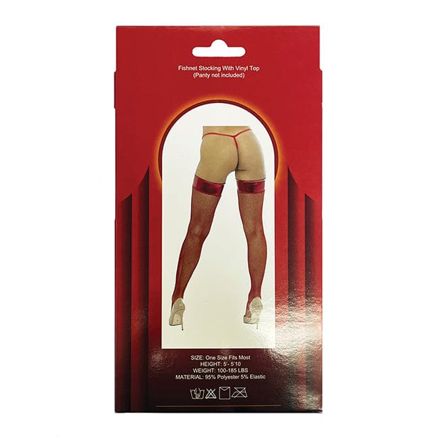 Popsi Lingerie - Vinyl Top Fishnet Stocking CherryAffairs