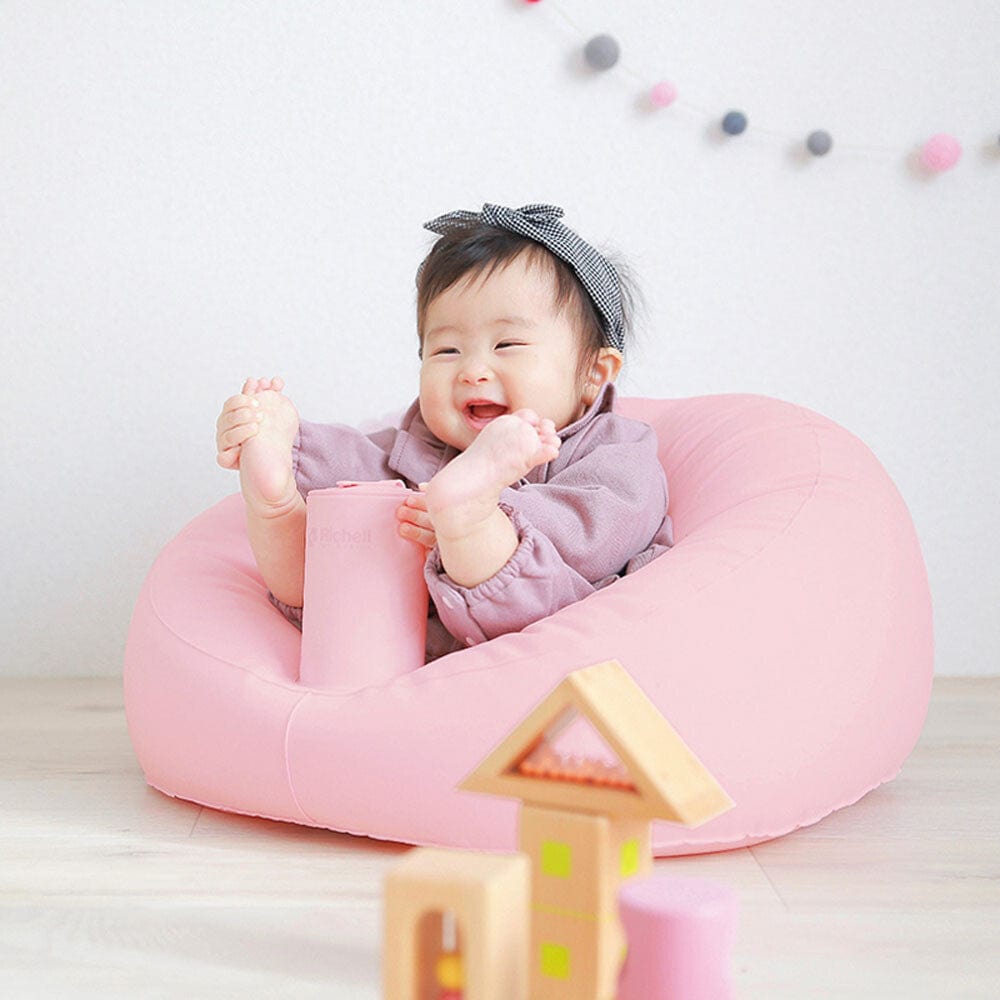 Richell - Inflatable Soft Baby Sofa Seat Baby Inflatable Seat