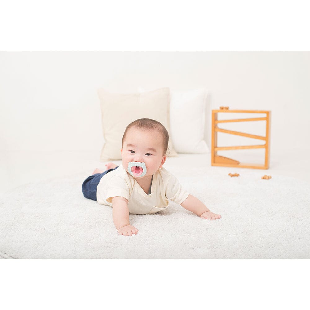 Richell - Susetsu Lab New Born Baby Silicone Pacifier with Storage Case    Baby Pacifiers