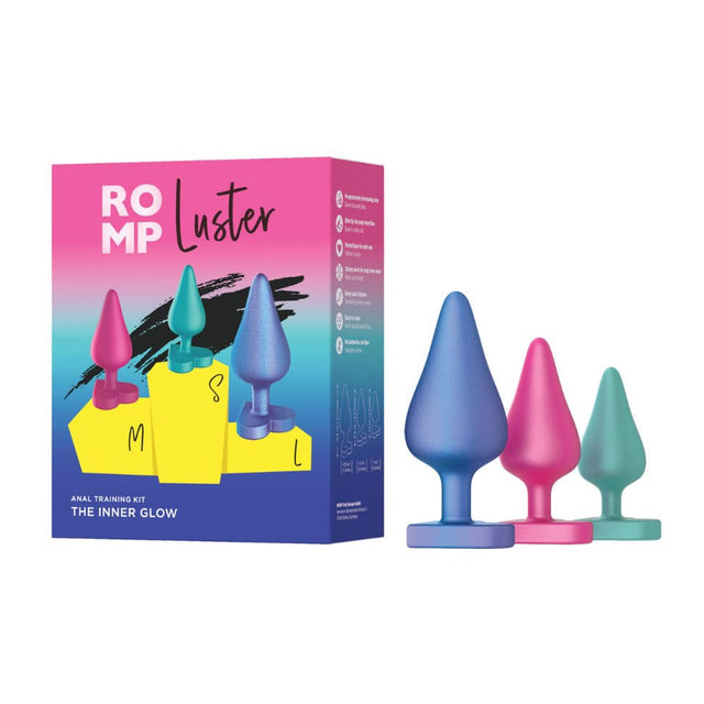Romp - Luster Set of 3 Butt Silicone Anal Plug Set RM1030 CherryAffairs