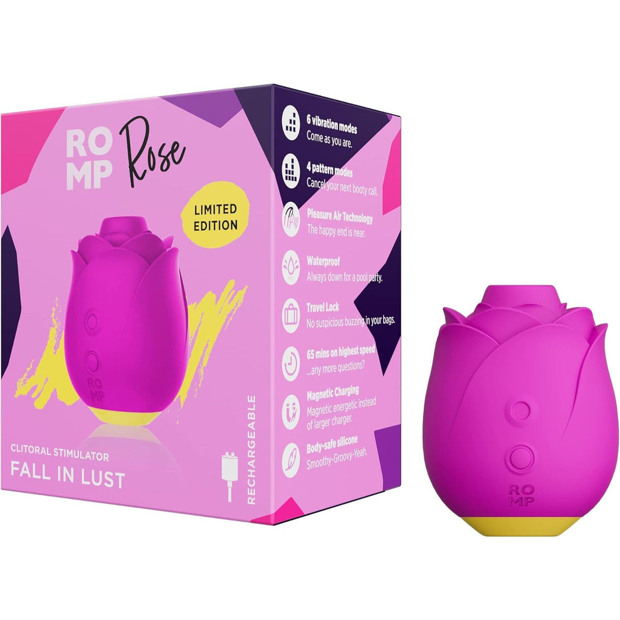 Romp - Rose Clitoral Air Stimulator (Pink) RM1008 CherryAffairs