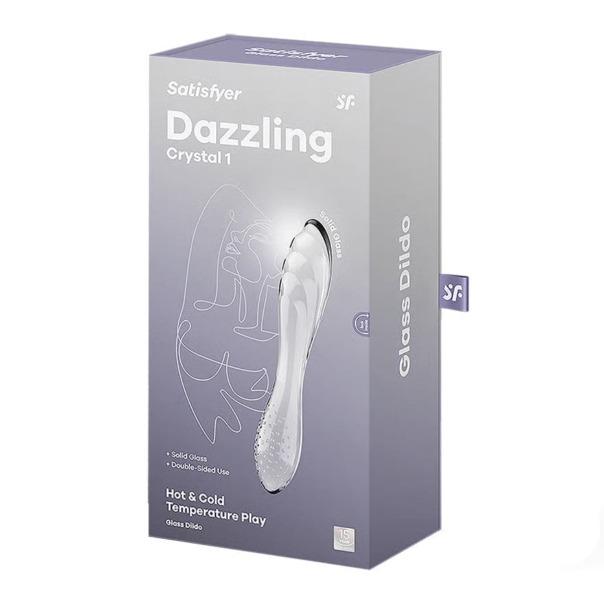 Satisfyer - Dazzling Crystal 1 Glass Dildo CherryAffairs