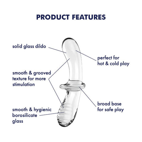 Satisfyer - Double Crystal Glass Dildo (Clear) STF1320 CherryAffairs