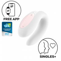 Satisfyer - Double Fun App-Controlled Couple's Vibrator with Remote Control CherryAffairs