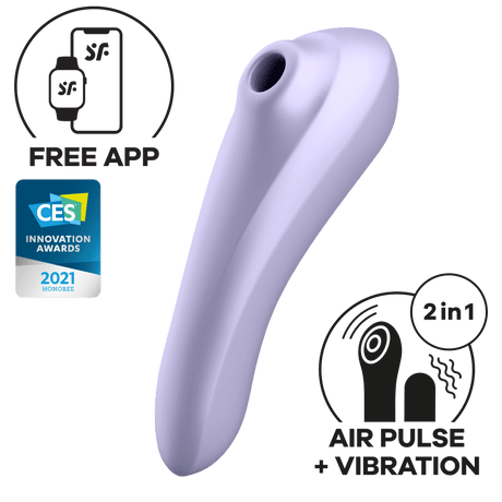 Satisfyer - Dual Pleasure App-Controlled Clitoral Air Stimulator Vibrator CherryAffairs