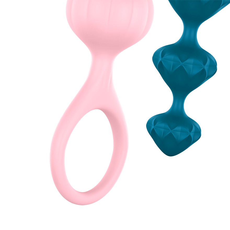 Satisfyer - Love Beads Super Soft Silicone Anal Beads 2 Pieces CherryAffairs