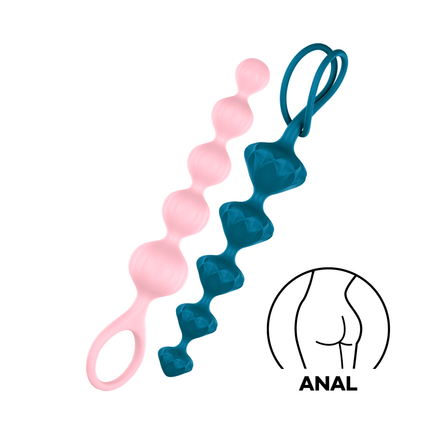 Satisfyer - Love Beads Super Soft Silicone Anal Beads 2 Pieces CherryAffairs