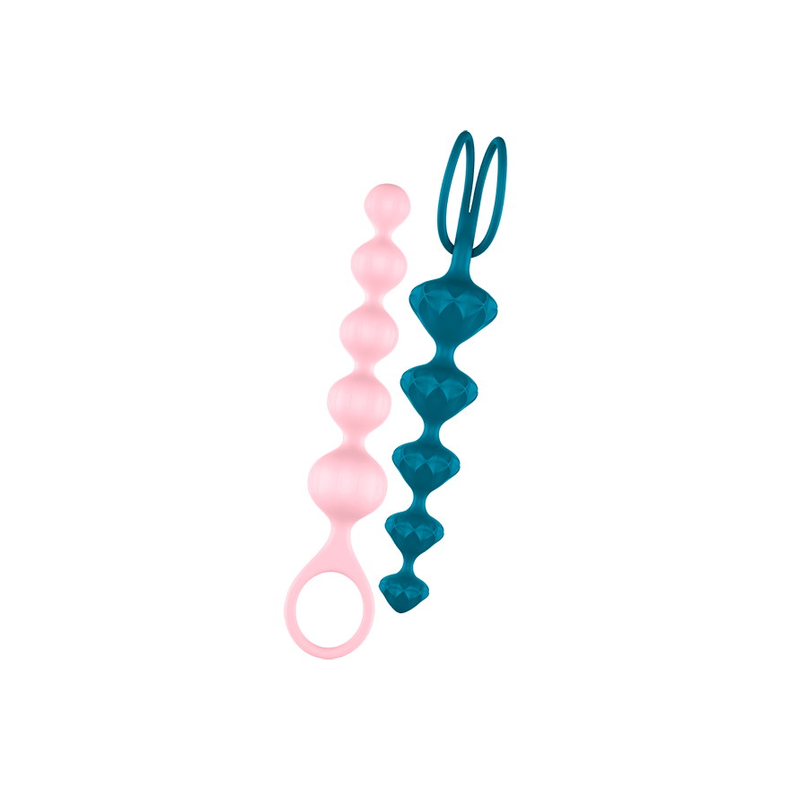 Satisfyer - Love Beads Super Soft Silicone Anal Beads 2 Pieces STF1056 CherryAffairs
