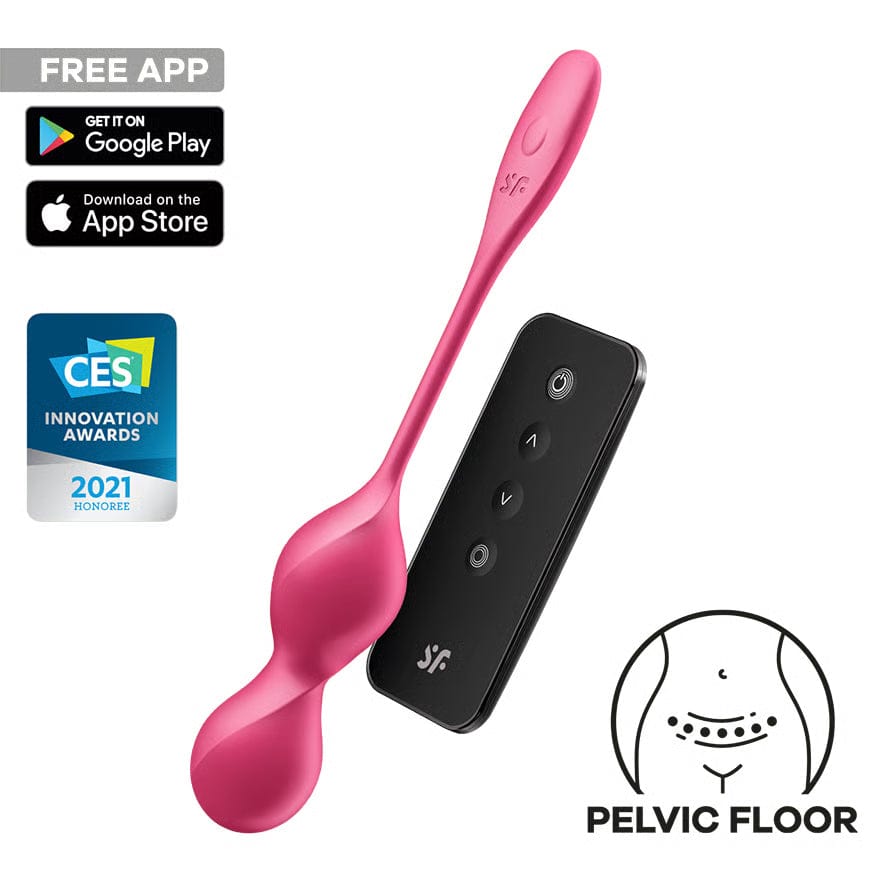 Satisfyer - Love Birds 2 App-Controlled Pelvic Training Kegel Balls (Pink) STF1305 CherryAffairs
